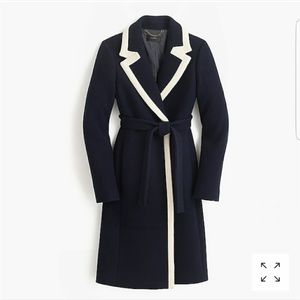 NWT J.Crew Topcoat ASO Meghan Markle Tipped Wool
